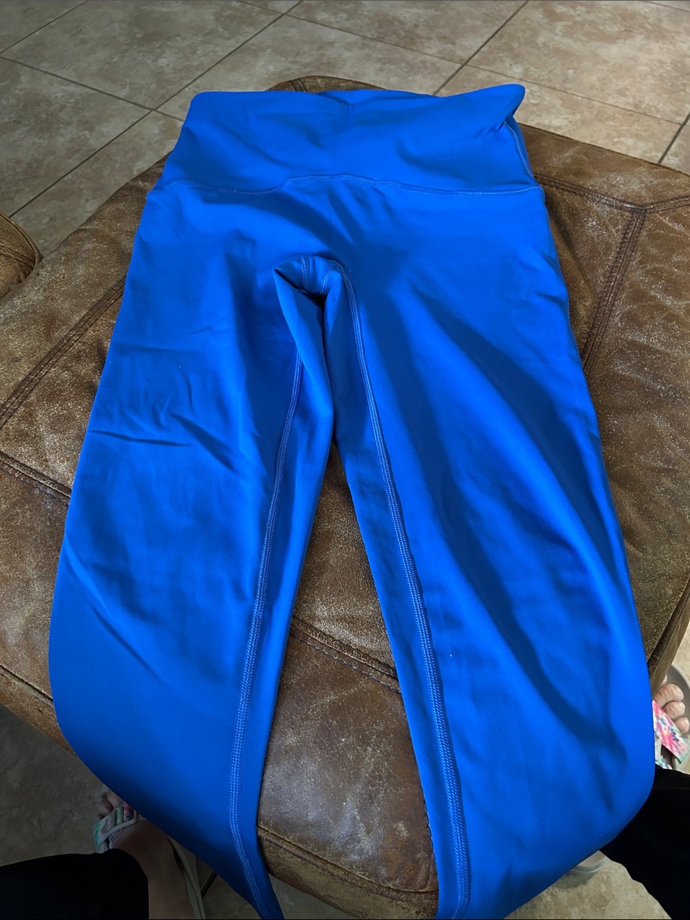 SPANX Girls Electric Blue High-Waist Leggings